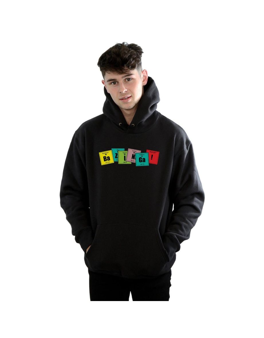 The Big Bang Theory Mens Bazinga Elements Hoodie - Black