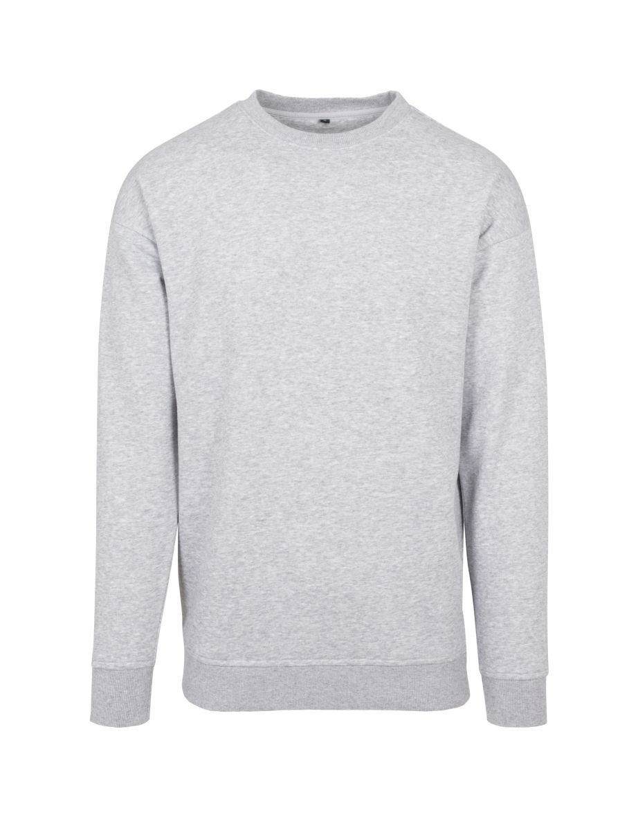 Mens Crew Neck Plain Sweatshirt - Grey
