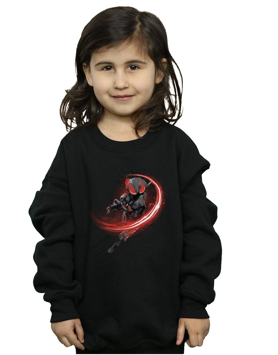 DC Comics Girls Aquaman Black Manta Flash Sweatshirt