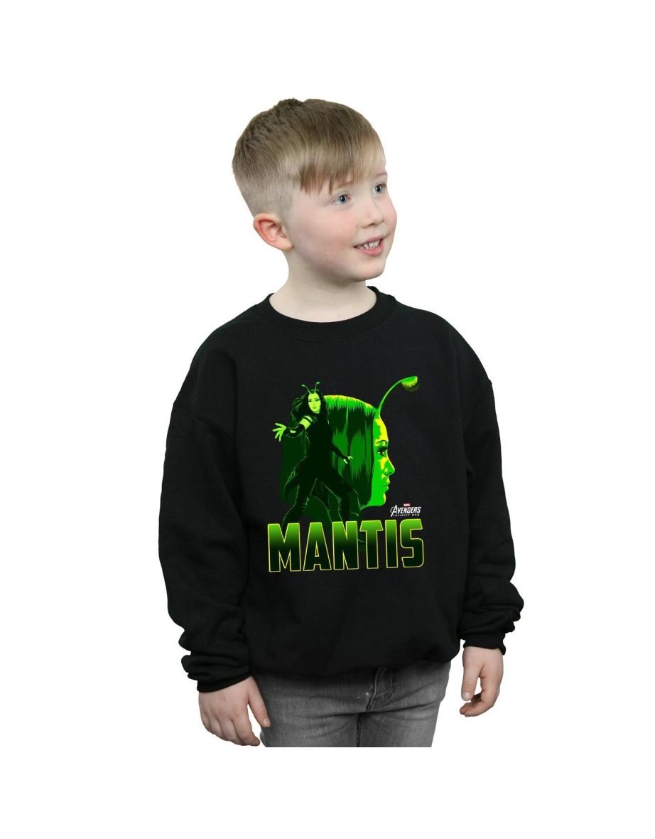 Marvel Boys Avengers Infinity War Mantis Character Sweatshirt - Black