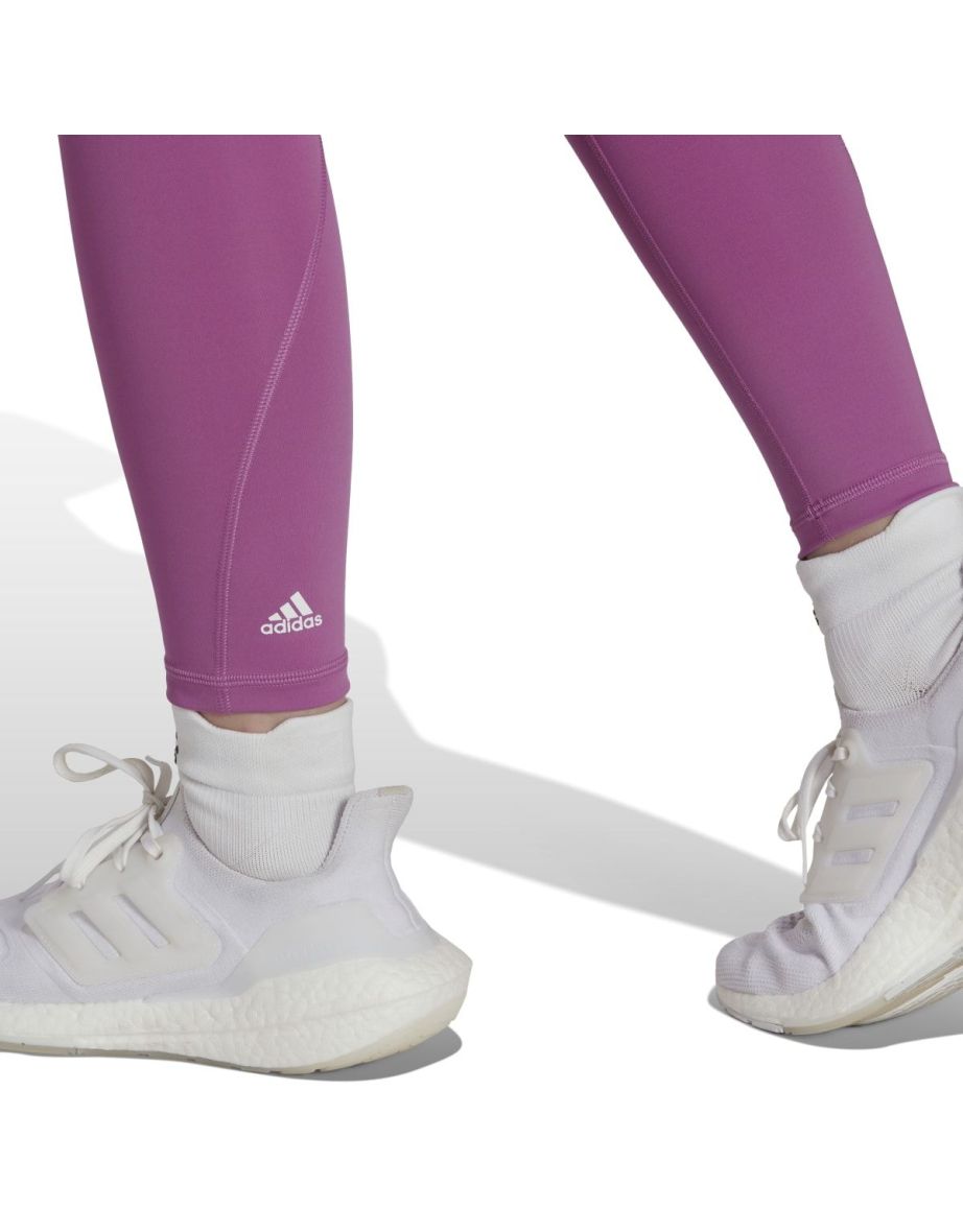 Women's adidas Optime Training 7/8 Tights in Purple - 6