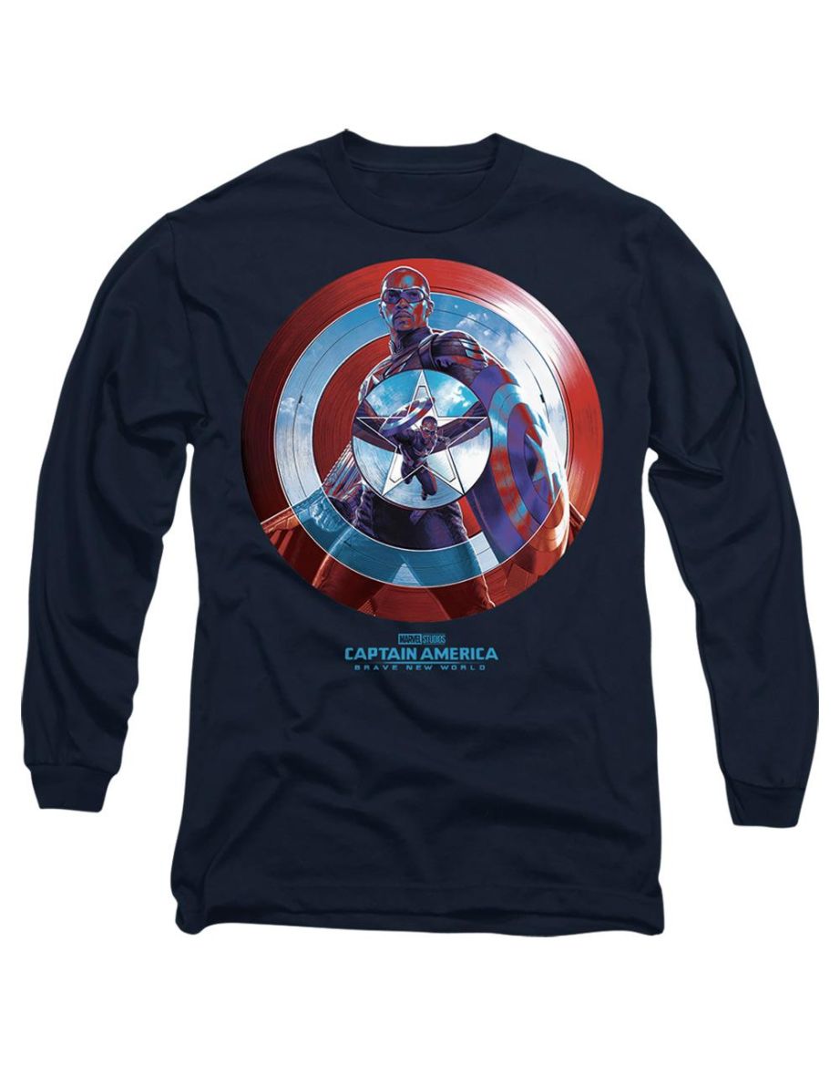 Captain America: Brave New World  Adult Sam Wilson T-Shirt - Navy