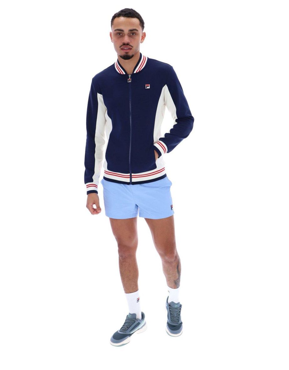 Settanta Baseball Track Jacket Fila Navy Gardenia Fila Red