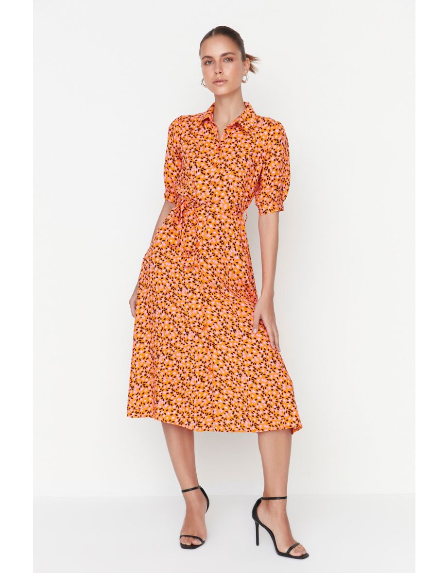 Dress for a bigger bust, Thea Dress - orange