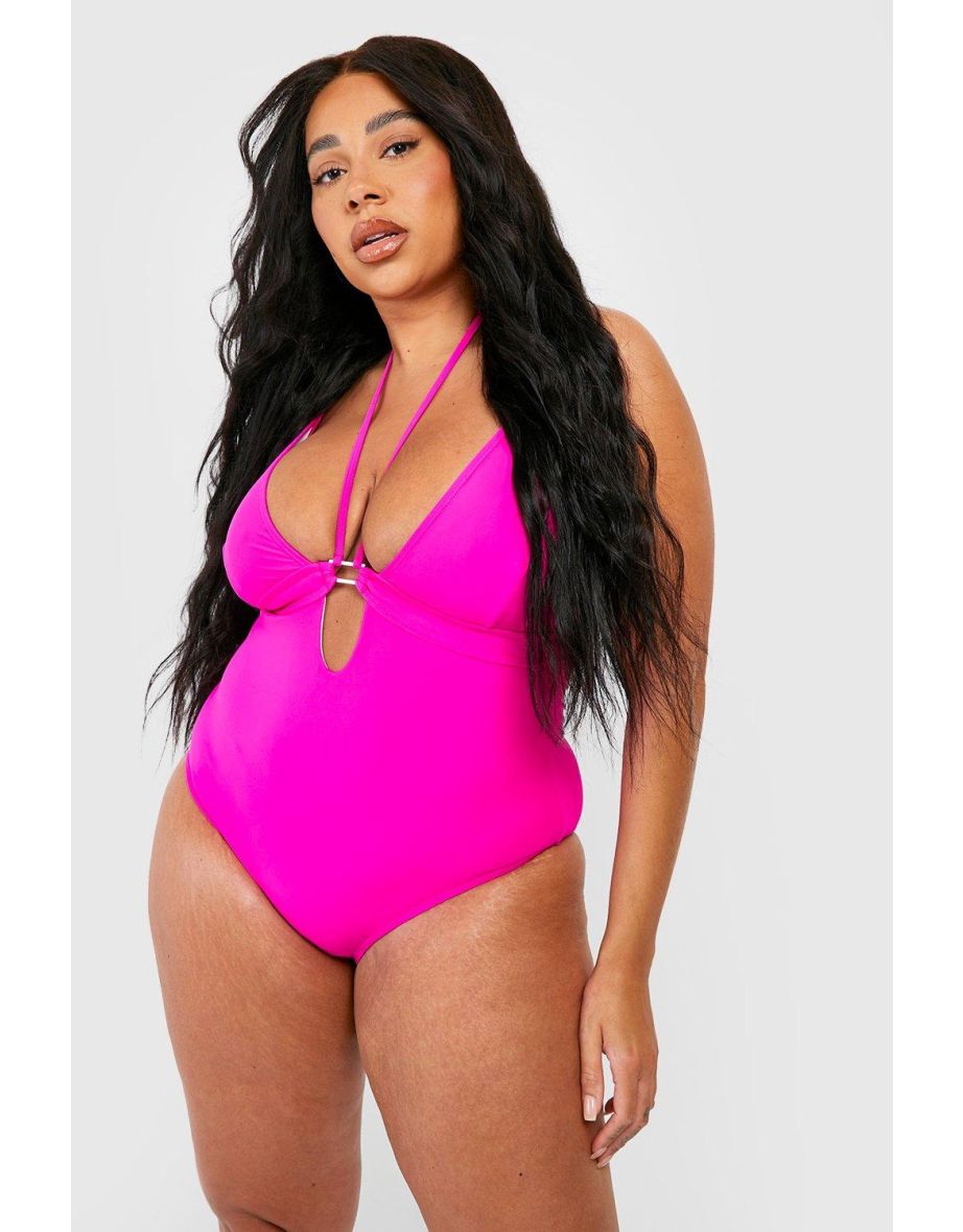 Plus Strapping Tummy Control Swimsuit