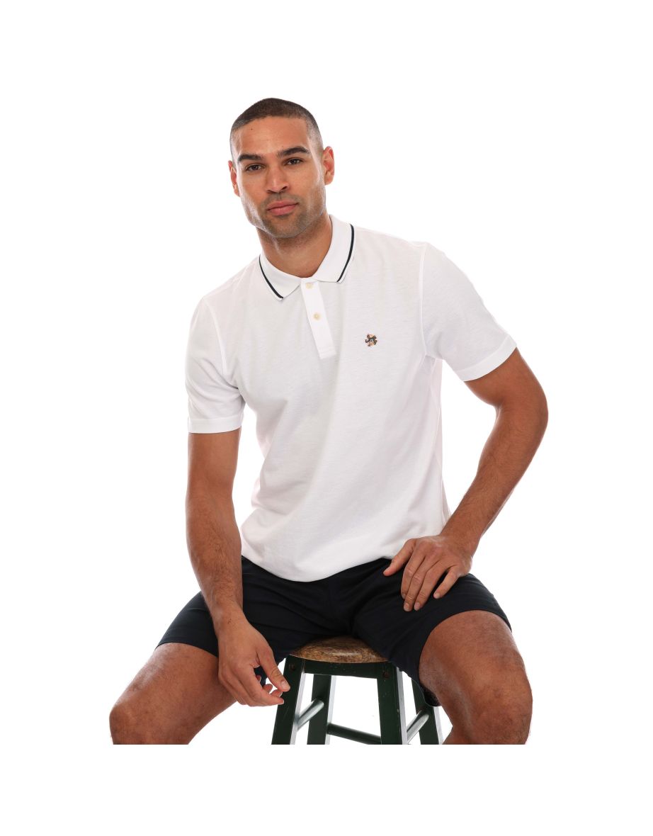 Men's Ted Baker Camdn Polo Shirt in White - 3