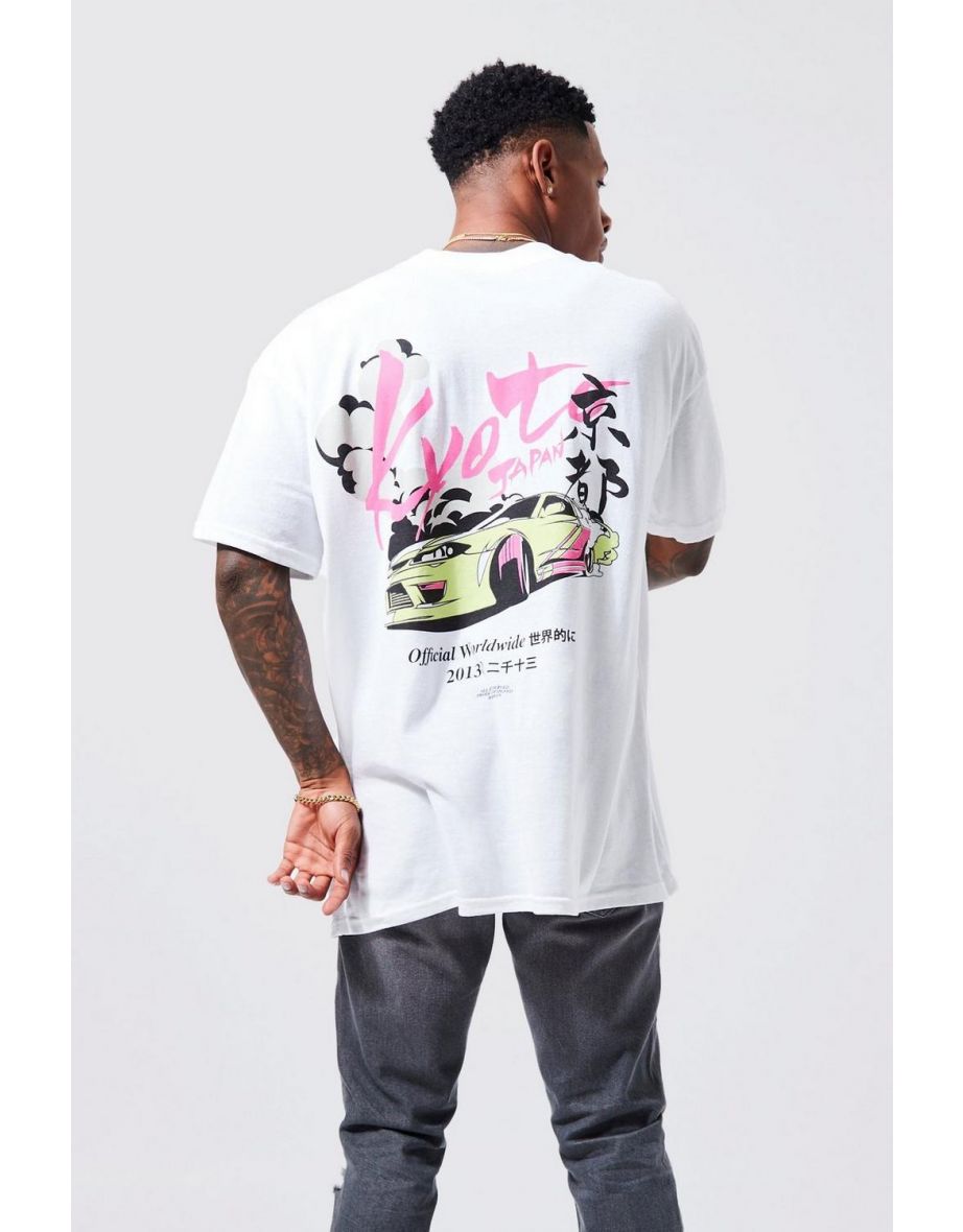 Oversized Car Graphic T-shirt