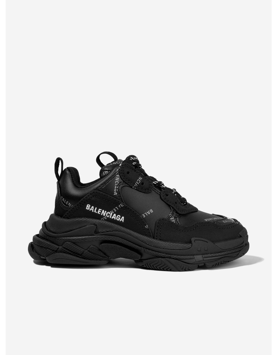 Kids Reflective Logo Triple S Trainers