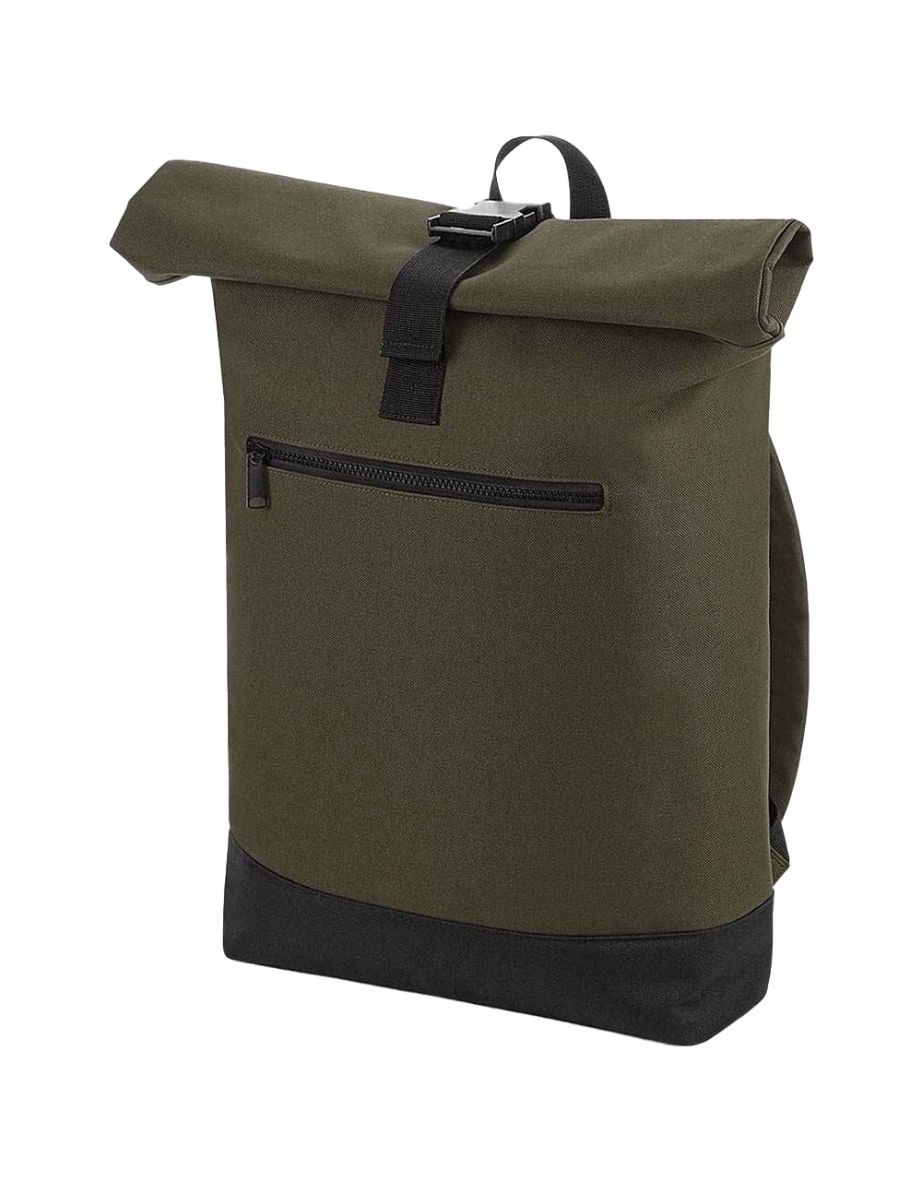 Bagbase Roll Top Backpack - Military Green