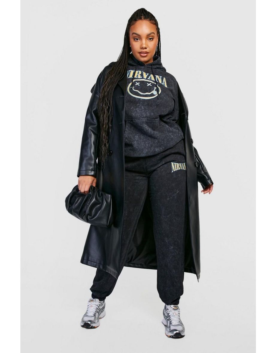 Plus Nirvana Acid Wash Hoodie - acid wash black - 3
