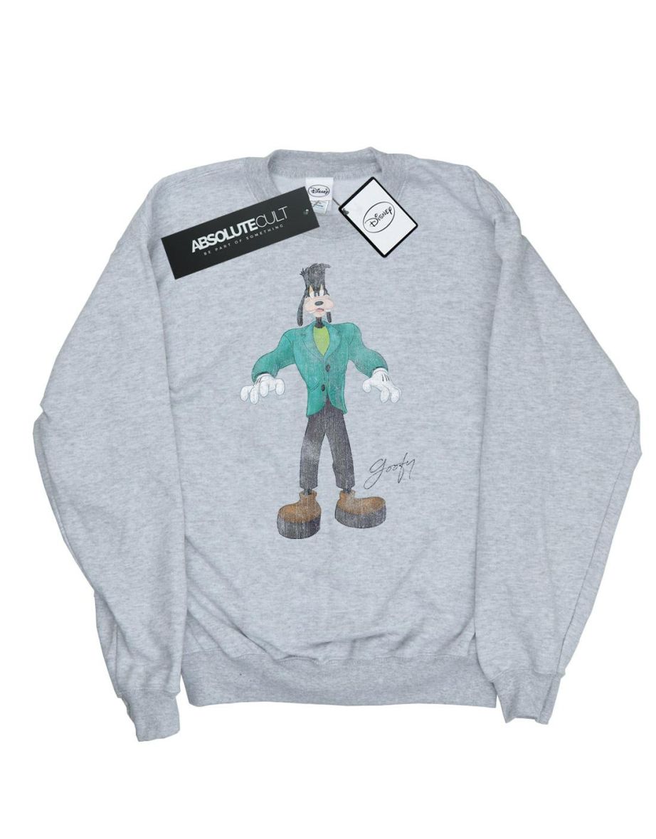 Disney Girls Frankenstein Goofy Sweatshirt - Sports Grey