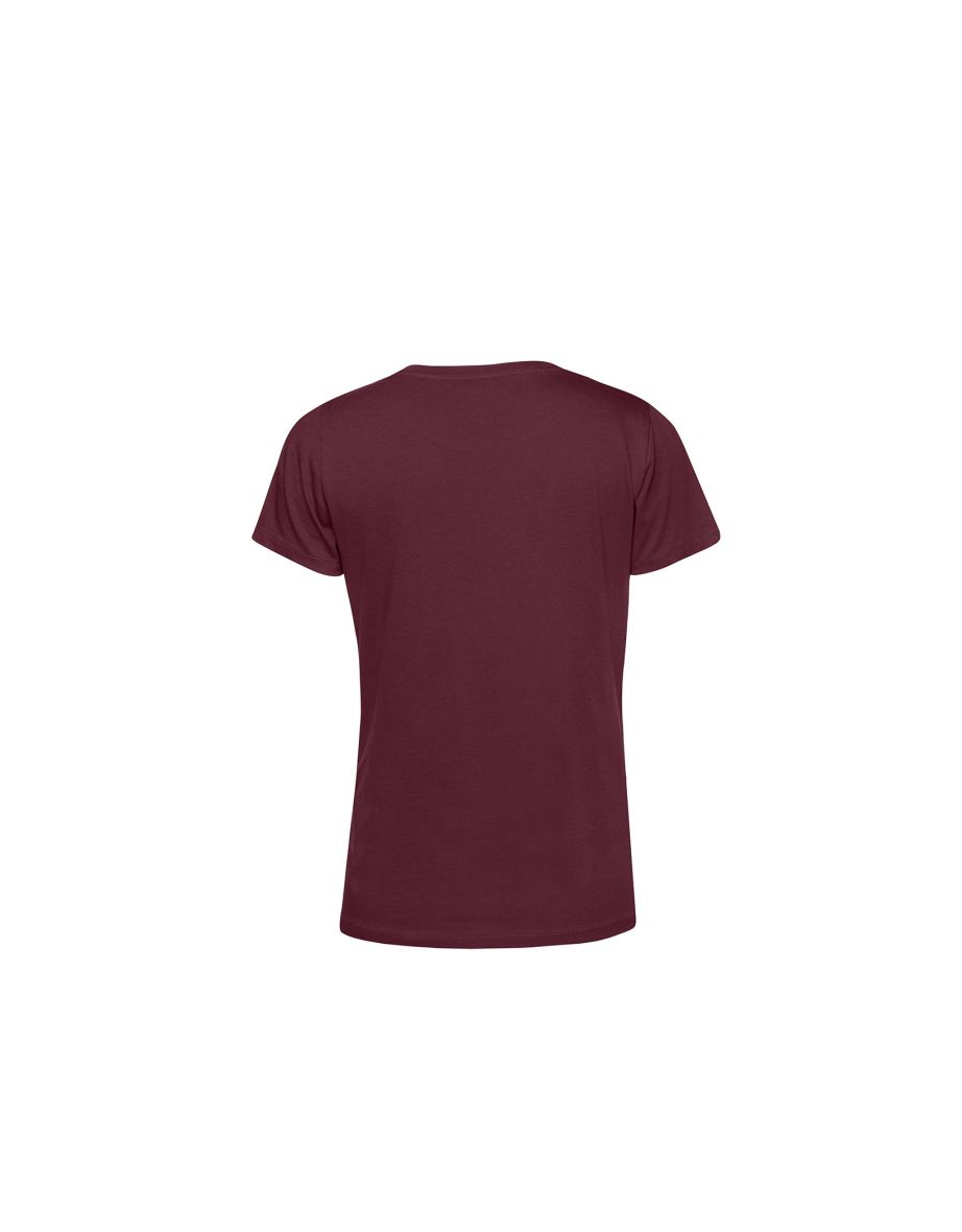 B&C Womens/Ladies E150 Organic Short-Sleeved T-Shirt - Burgundy - 1