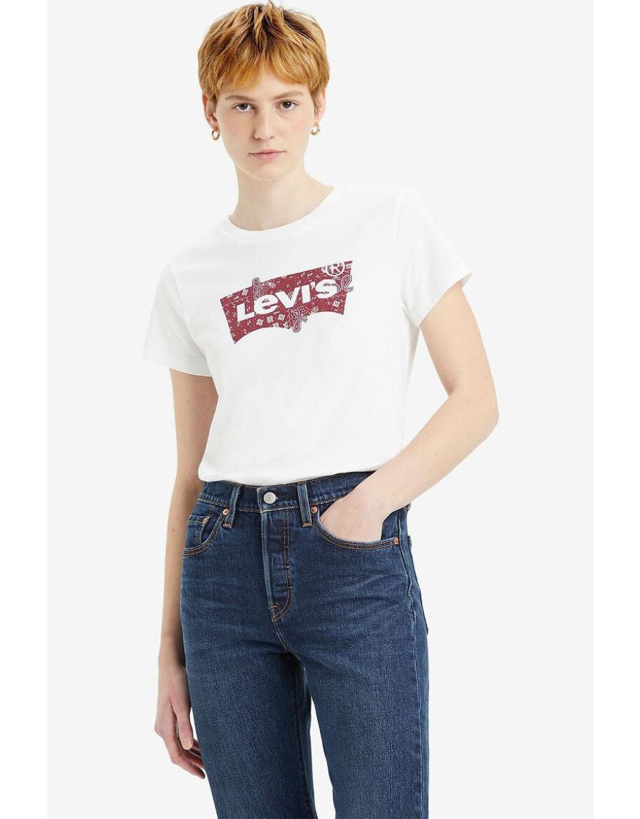 Cotton Logo Print T-Shirt with Short Sleeves