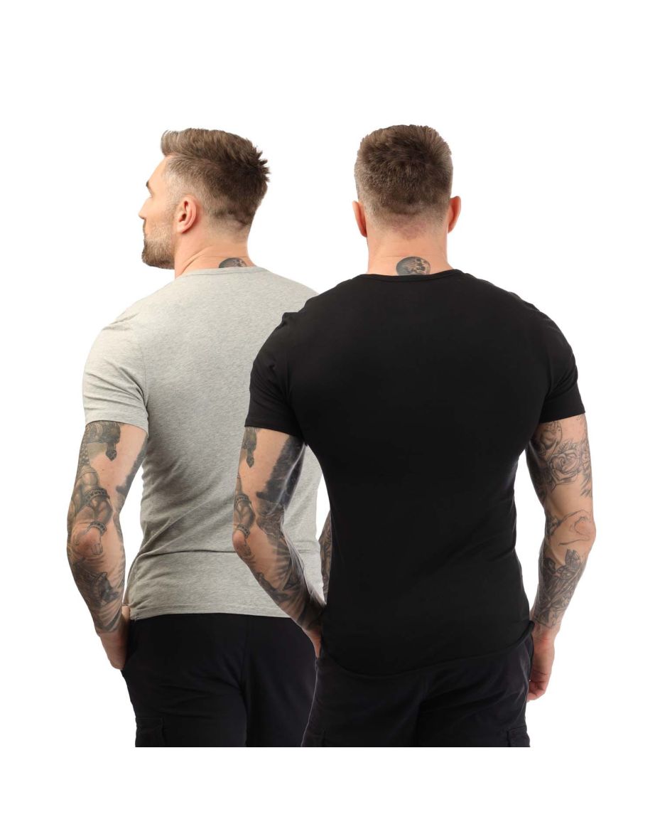 Men's Calvin Klein 2 Pack of Essential Crew T-Shirts in Black - 1