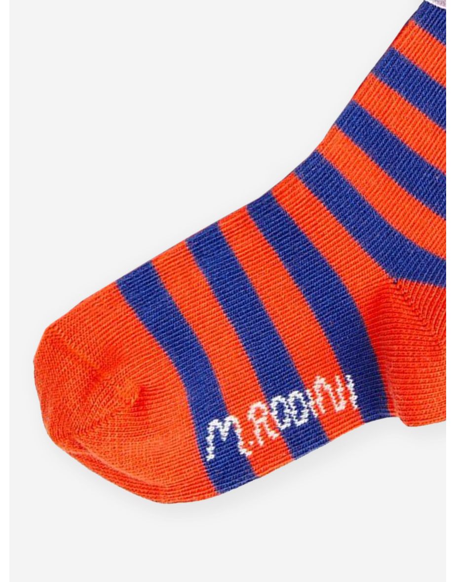 Girls Striped Frill Socks in Multicolour - 3