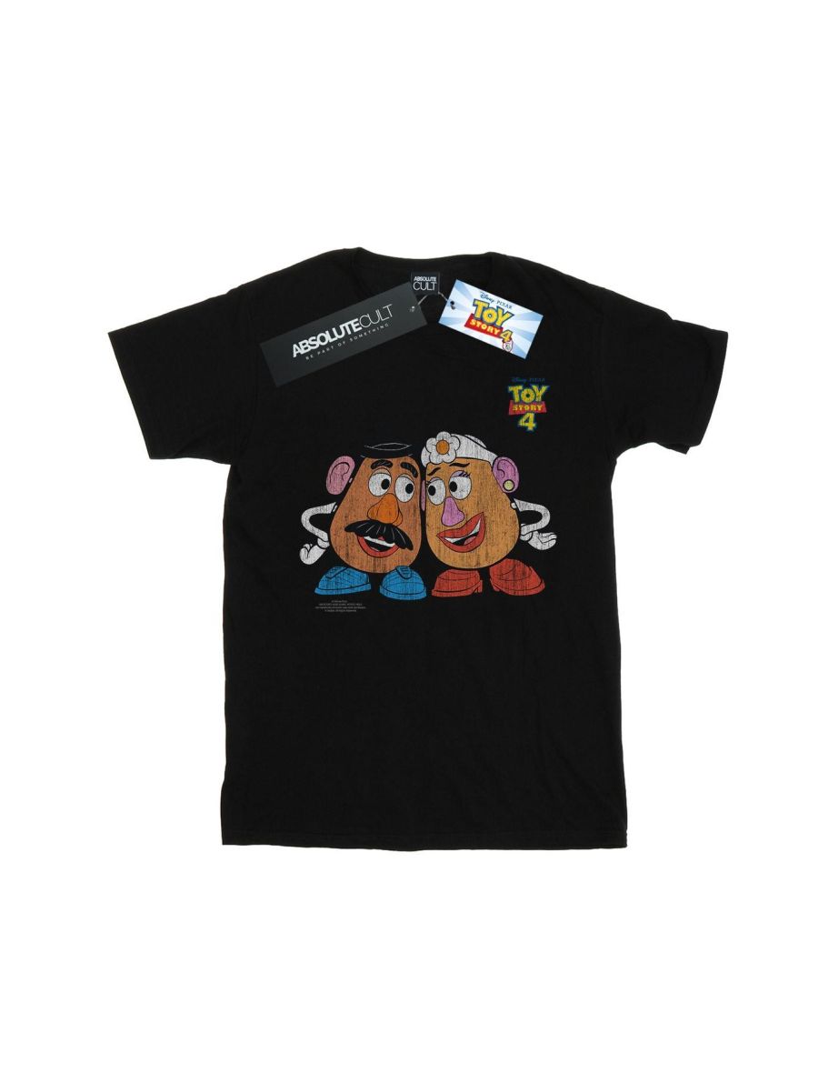 Disney Boys Toy Story 4 Mr And Mrs Potato Head T-Shirt - Black - 1