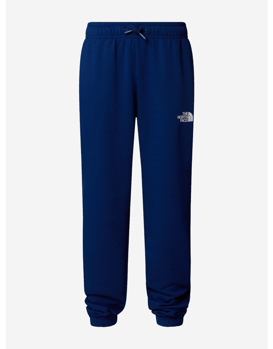 Kids Regular Tapered Joggers in Blue