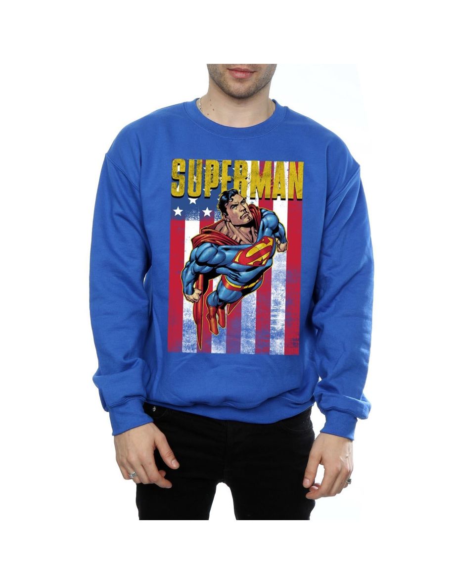 Superman Mens Flight Sweatshirt - Royal Blue - 2