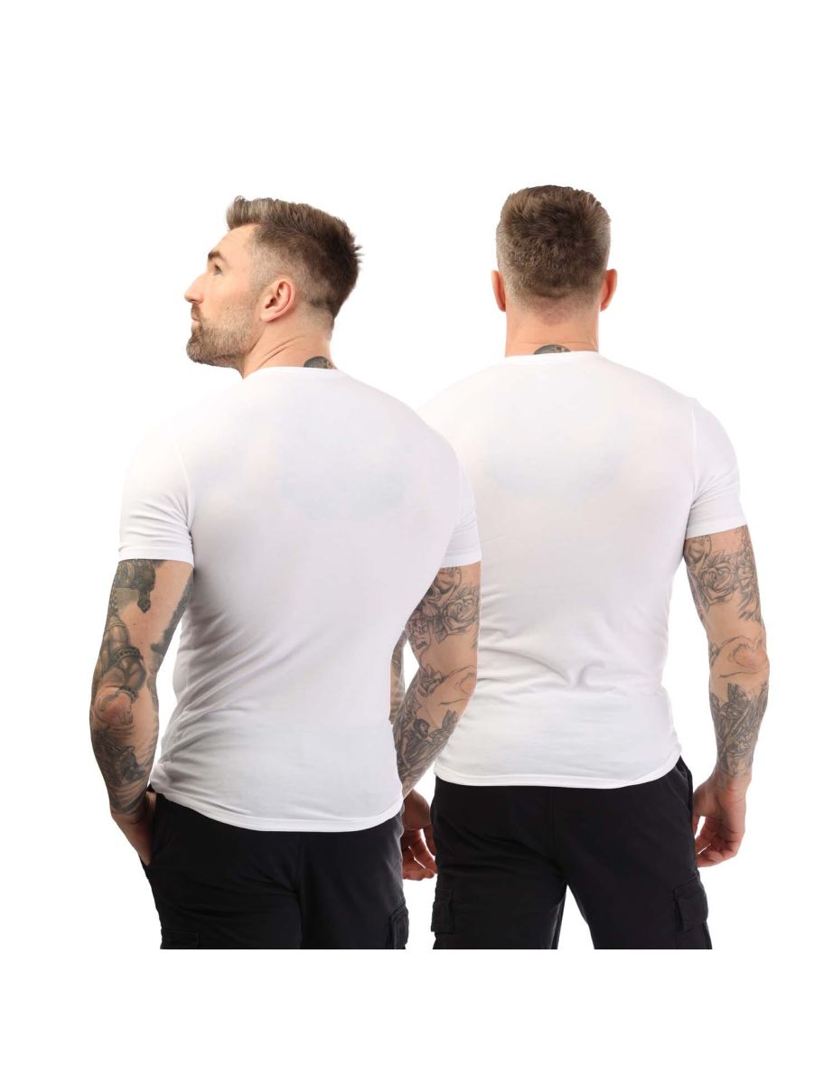Men's Calvin Klein 2 Pack of Essential Crew T-Shirts in White - 1