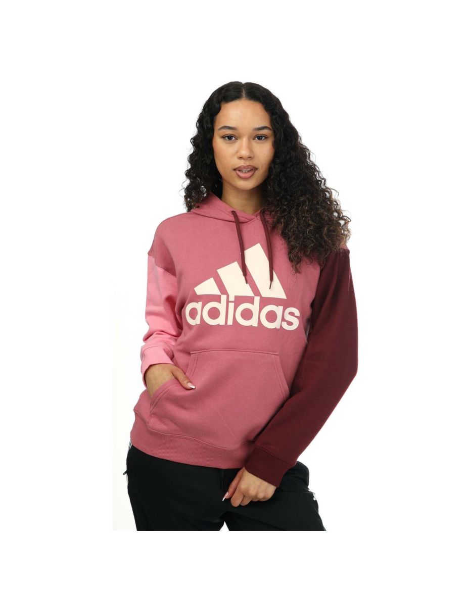 Shop Women s adidas Essentials Big Logo Oversized Hoodie in Pink Online in Bahrain VogaCloset