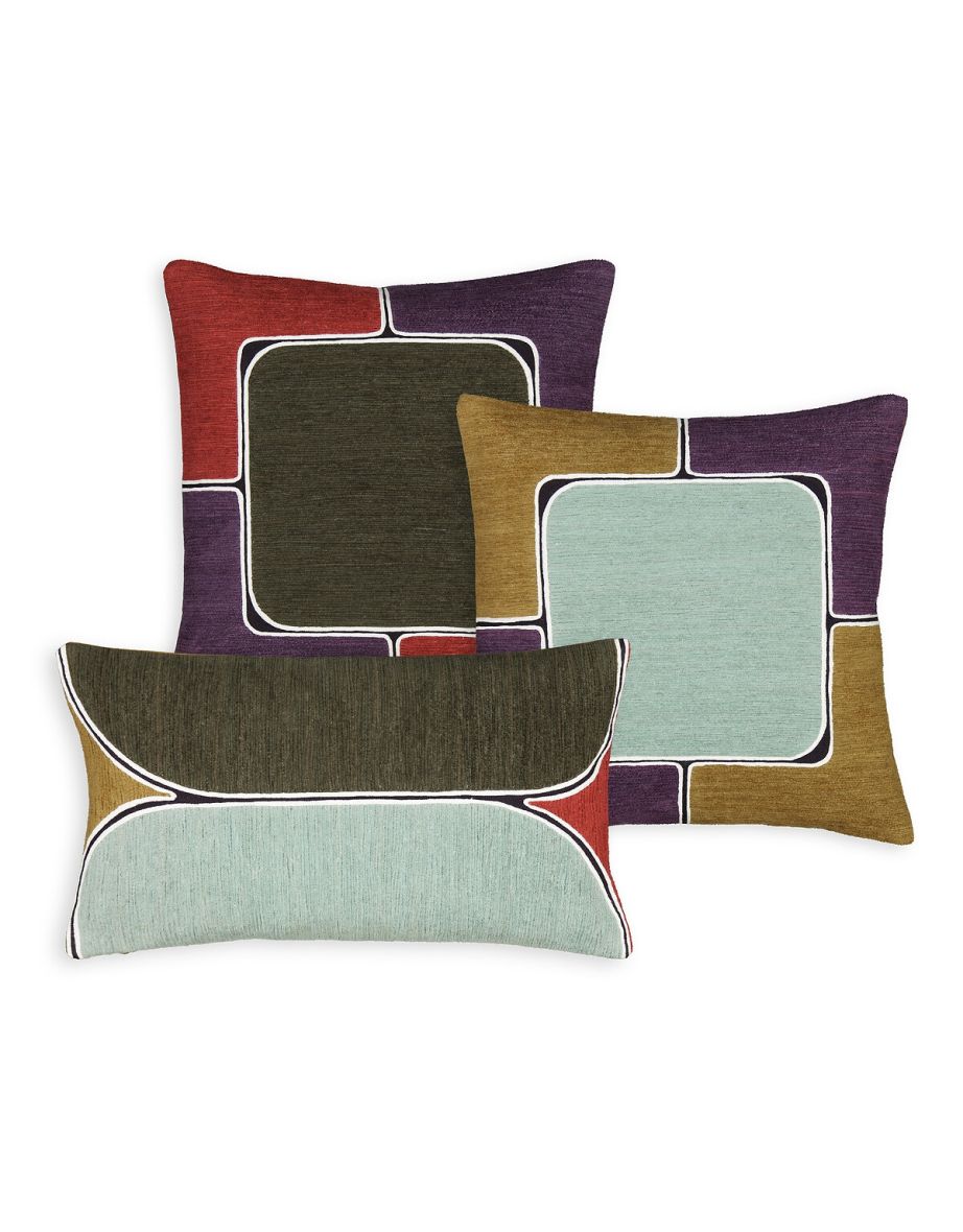 Biaco Rectangular 100% Cotton Cushion Cover - 4