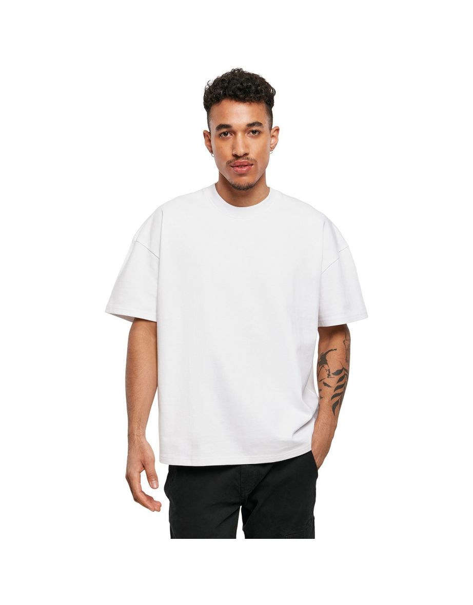 Mens Plain Ultra Heavyweight T-Shirt - White - 3