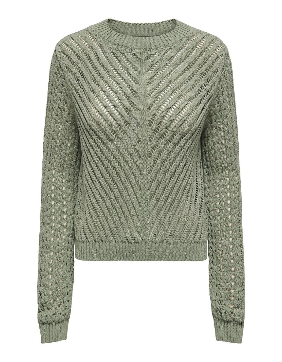 Openwork Crew Neck Jumper/Sweater