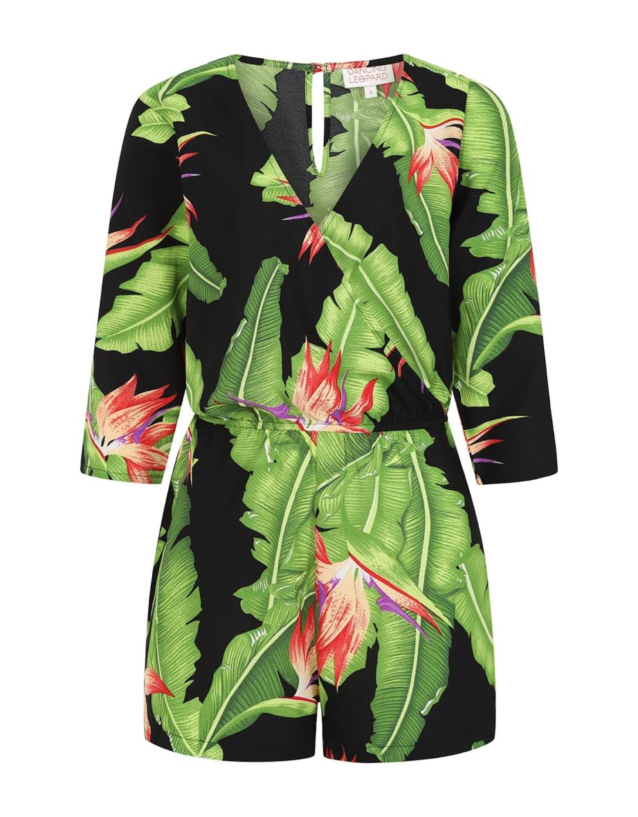 Tiago Playsuit In Banana Leaf - 3