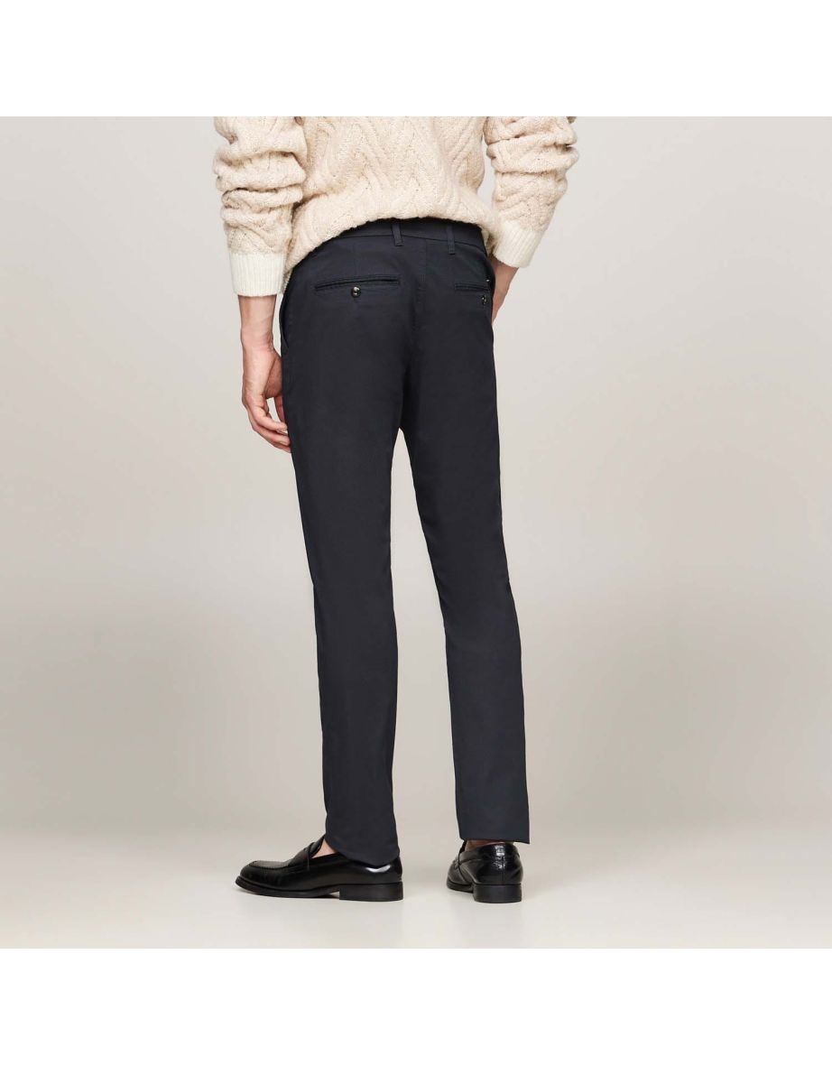 Men's Tommy Hilfiger Bleecker Stretch Cotton Printed Slim-Fit Chinos in Blue - 4