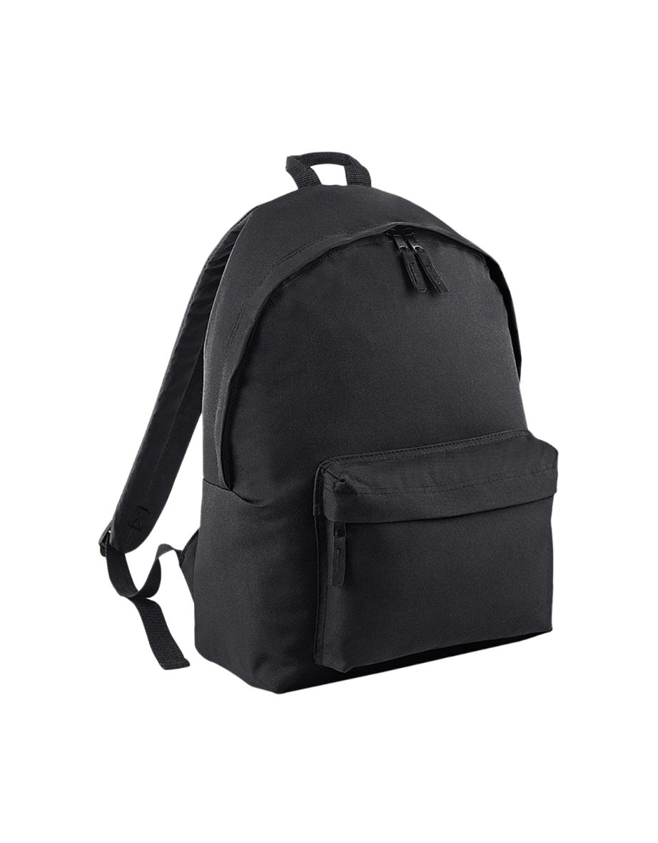 Bagbase Fashion Backpack / Rucksack (18 Litres) - Black/Black