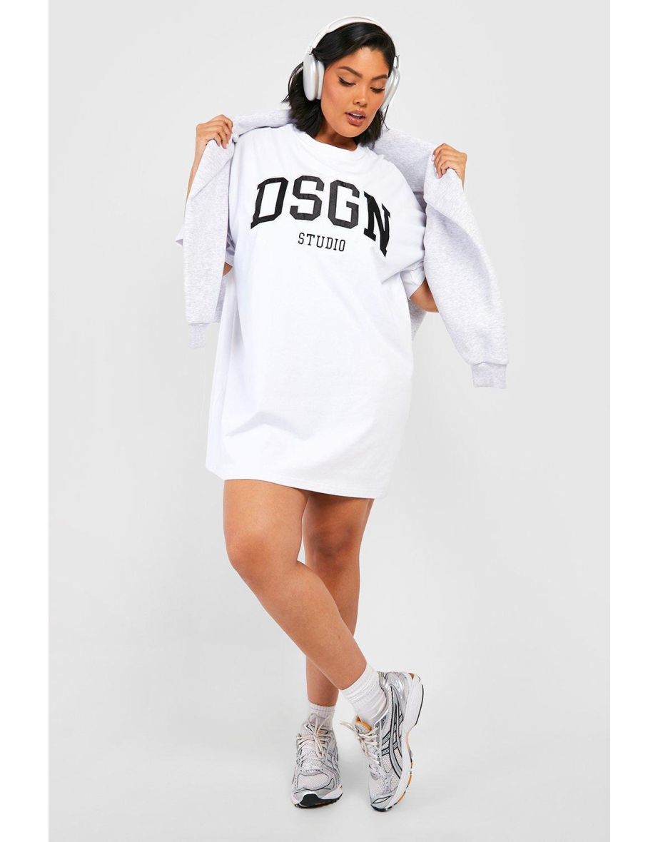 Oversized t shirt dress hotsell plus size