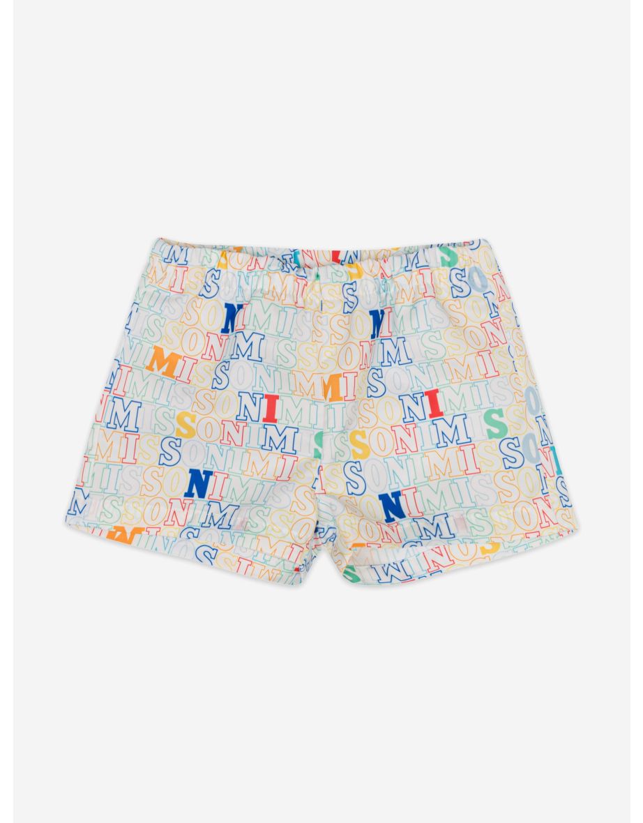 Baby Boys Logo Swim Shorts in Multicolour