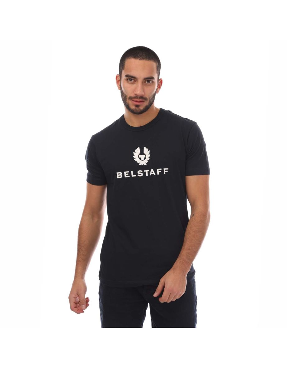 Men's Belstaff Cotton Jersey Signature T-Shirt in Blue