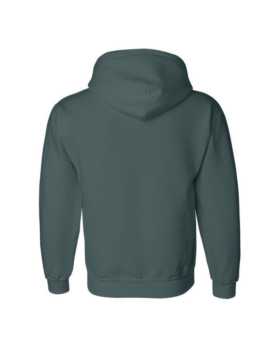 Gildan Heavyweight DryBlend Adult Unisex Hooded Sweatshirt Top / Hoodie (13 Colours) - Forest Green - 1
