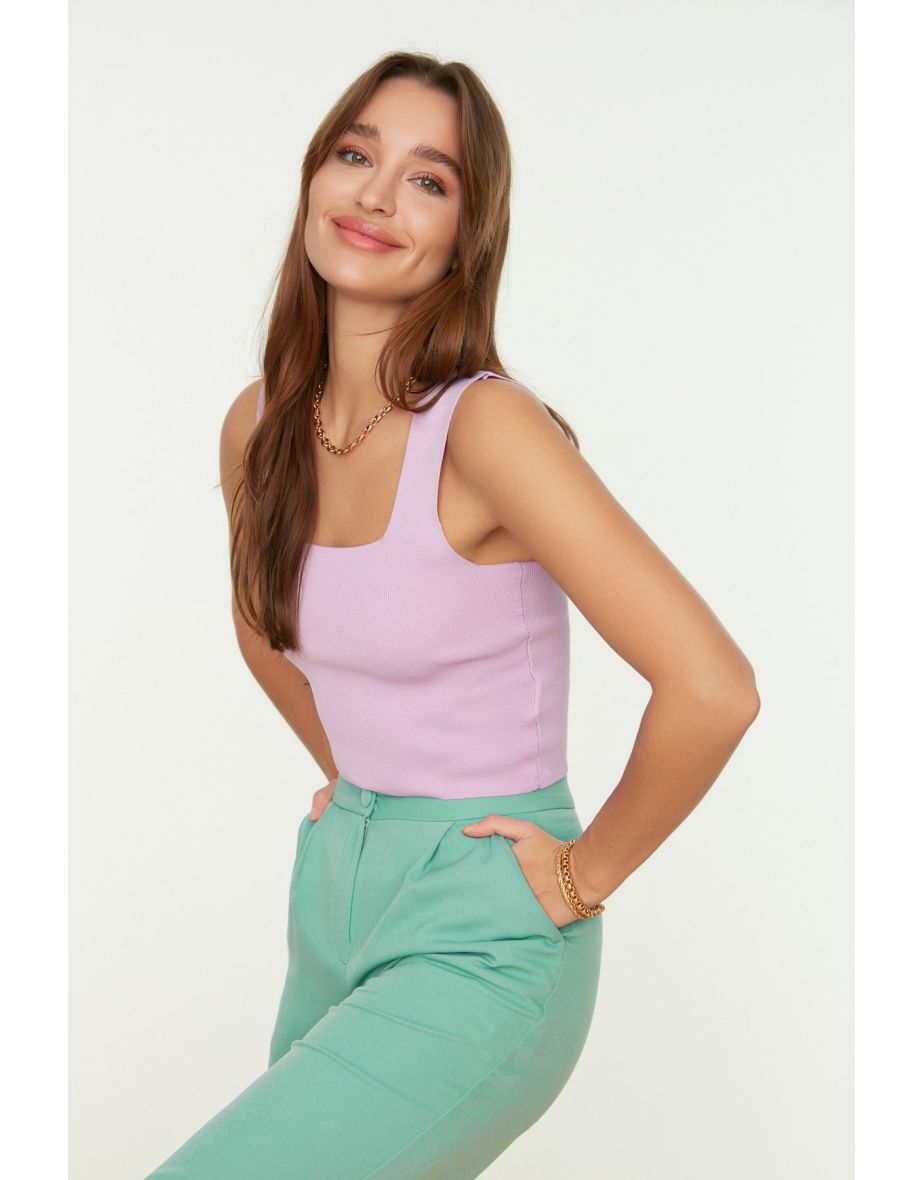 Blouse - Purple - Slim fit