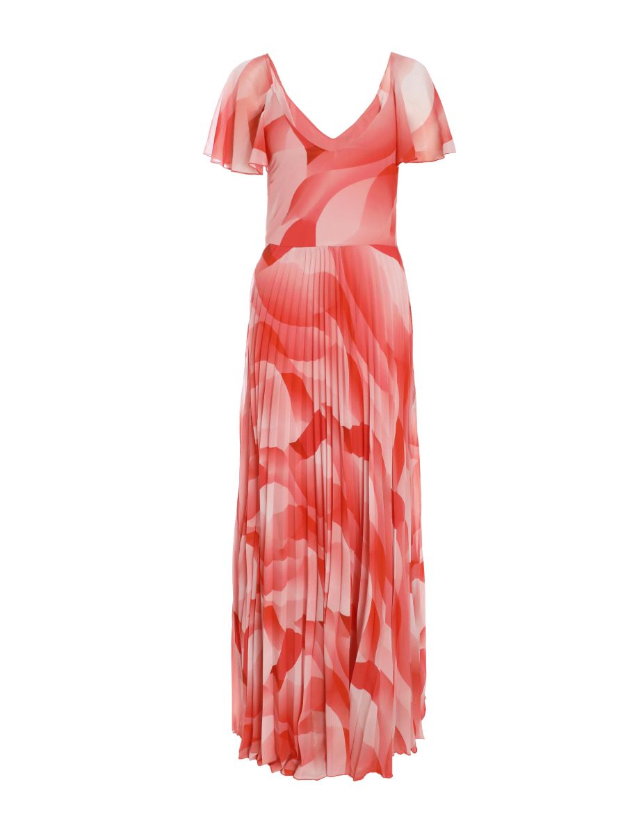 Quiz Orange Floral A-Line Floor Length Dress - 5