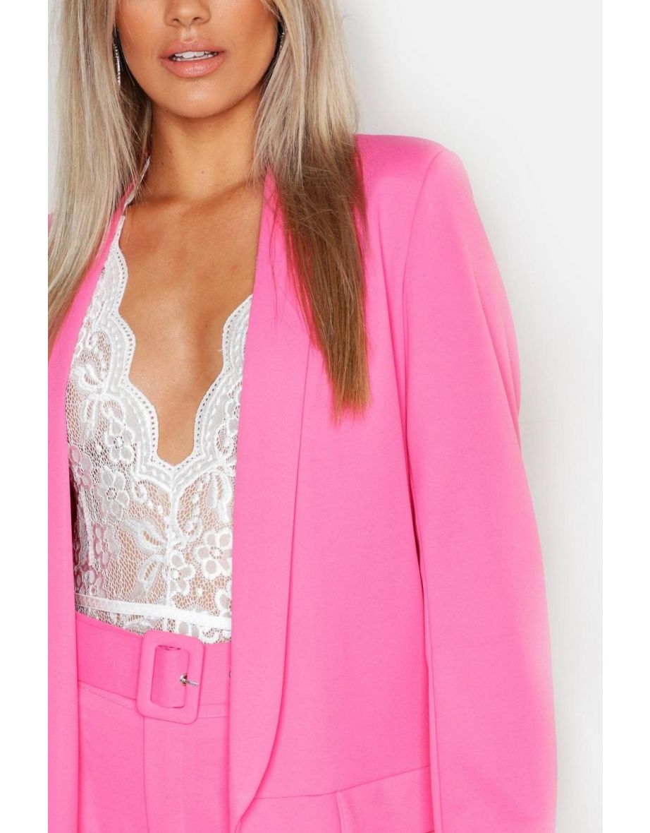 Plus Tailored Blazer - black - 3
