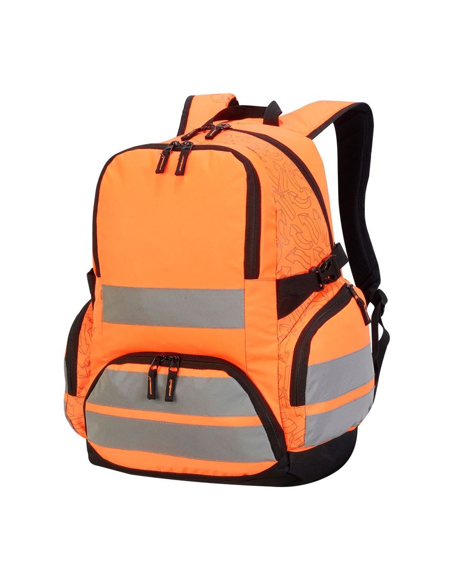 Orange hi clearance vis backpack