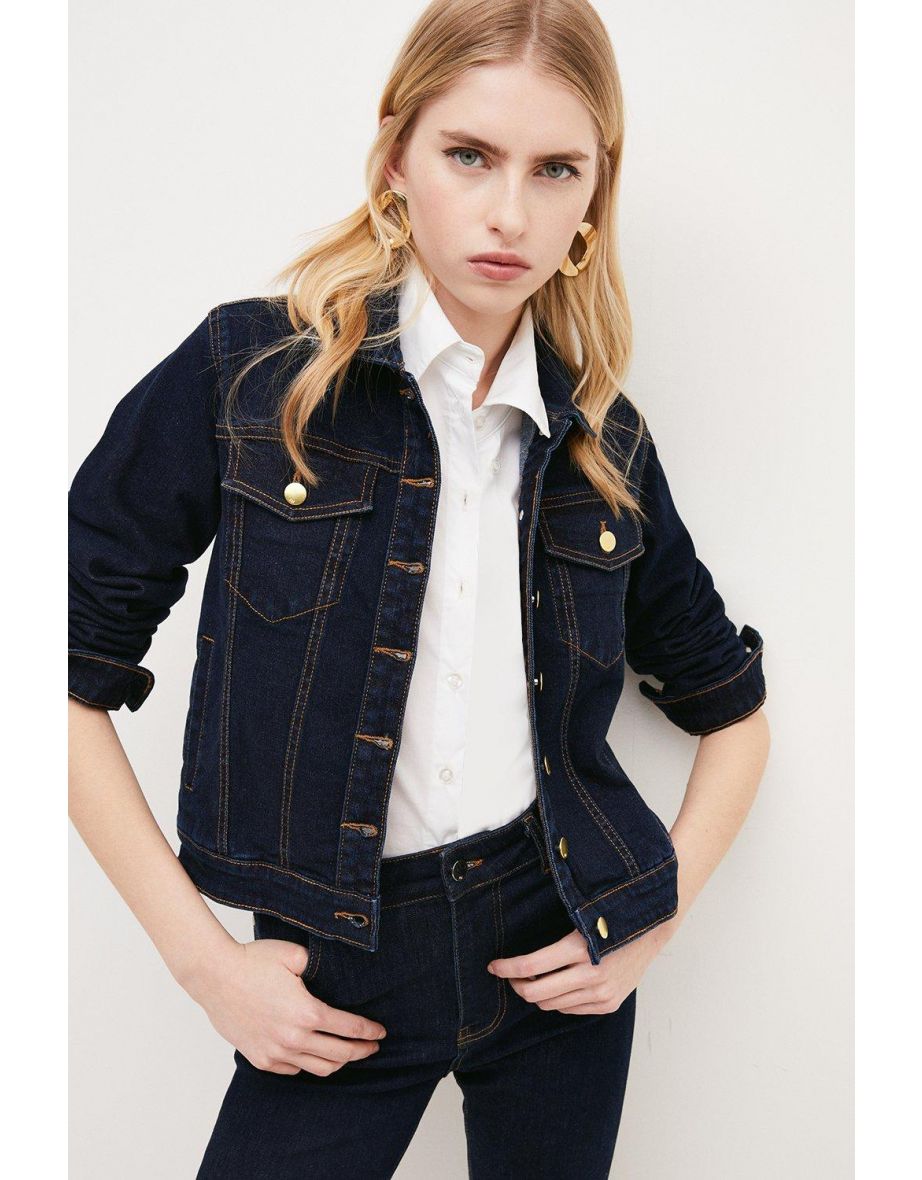 Karen millen hot sale denim jacket