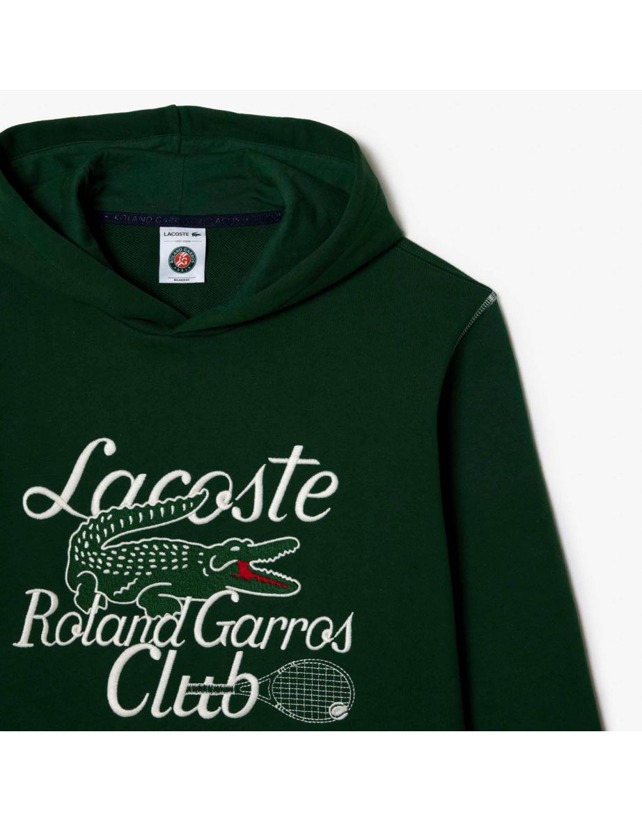 Men's Lacoste Roland Garros Edition Hoodie in Green - 1