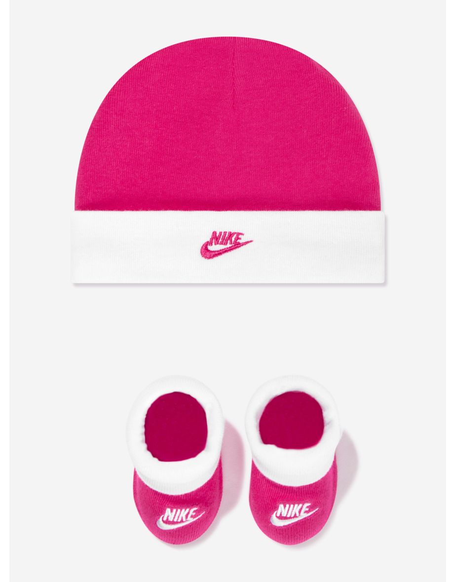 Baby Girls Futura Hat and Bootie Set in Pink