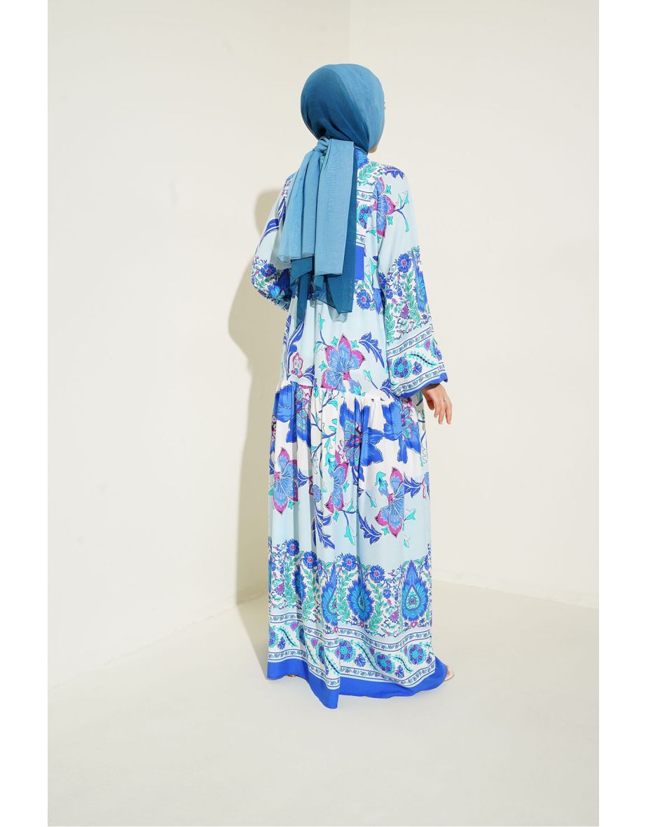 Authentic Patterned Dress - 6