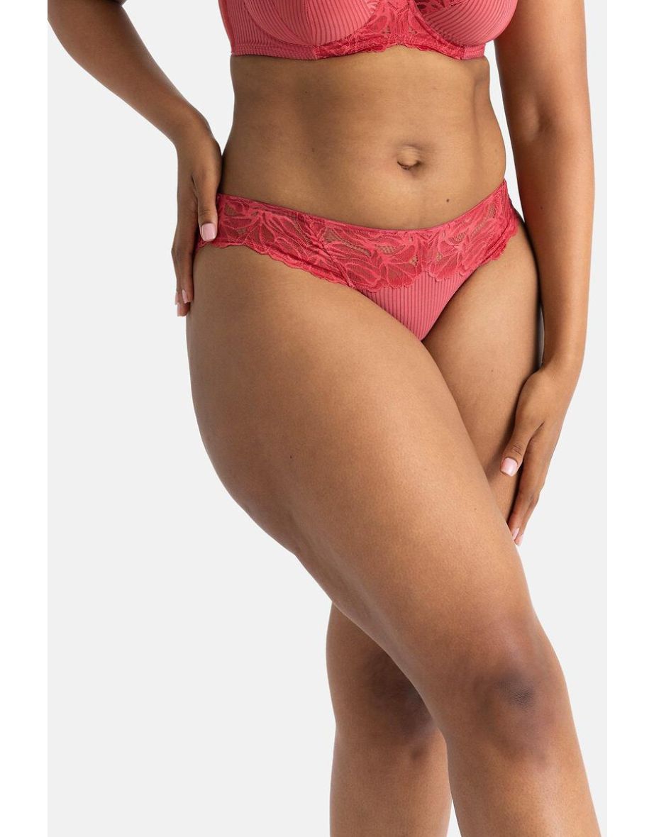 Arabella Brazilian Knickers in Lace/Mesh