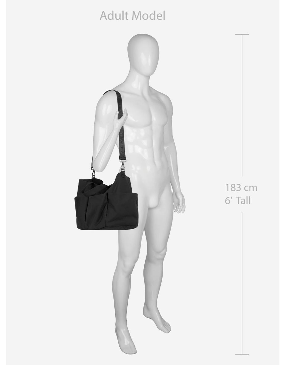 Baby The Canvas Tote Bag in Black (30cm) - 7