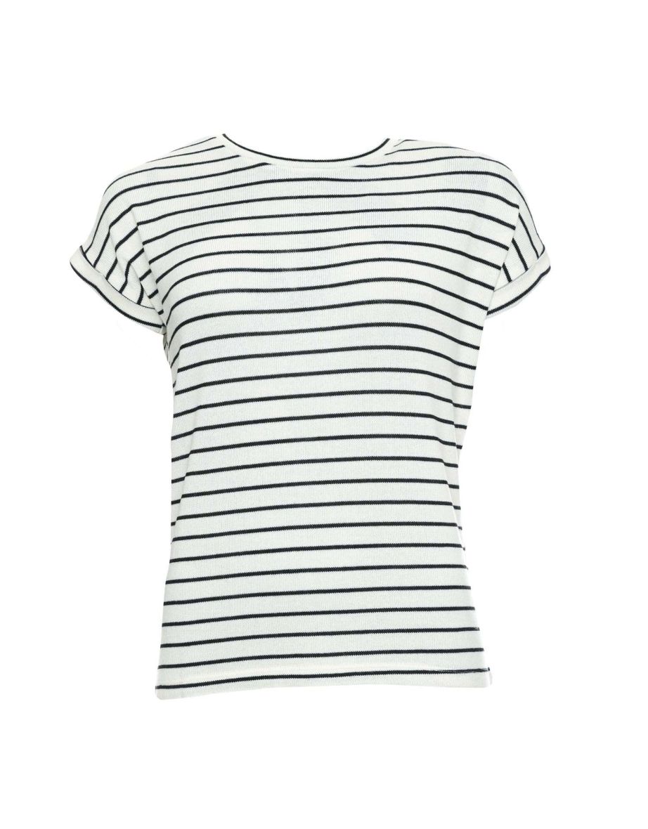 Women's Vero Moda Brianna Knitted T-Shirt in White