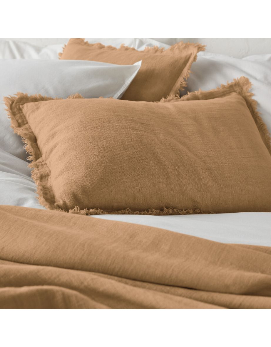 Linange 100% Pre-Washed Linen Cushion Cover - 4