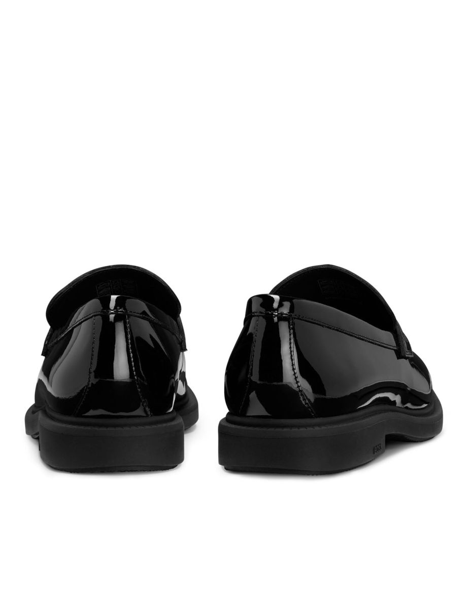 Men's Boss Larry Loafer Shoes in Black - 4