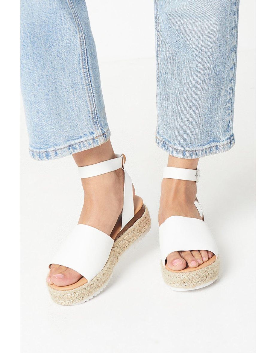 Rubi Ankle Strap Espadrille Wedge Sandals