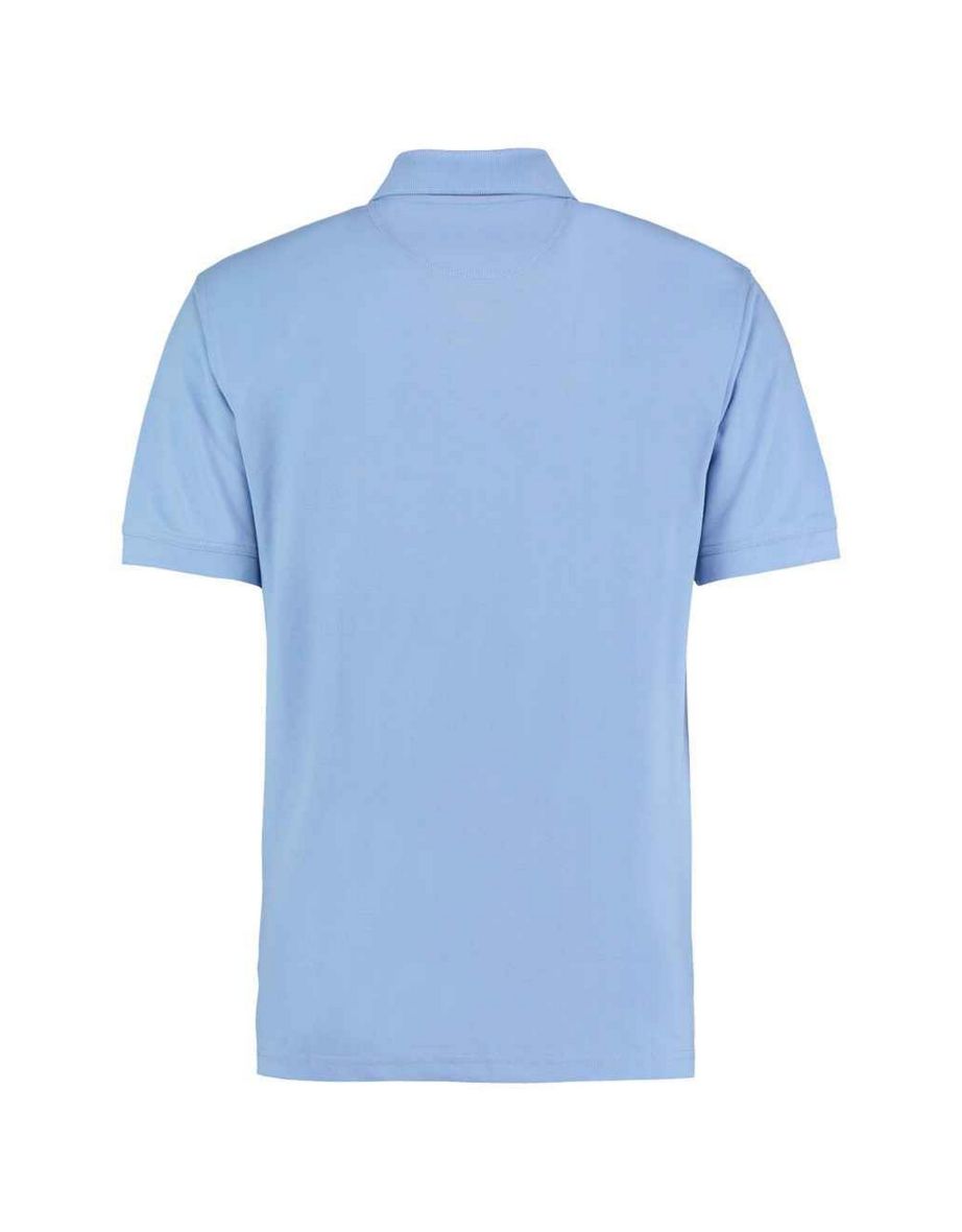 Kustom Kit Mens Klassic Piqué Polo Shirt - Light Blue - 1
