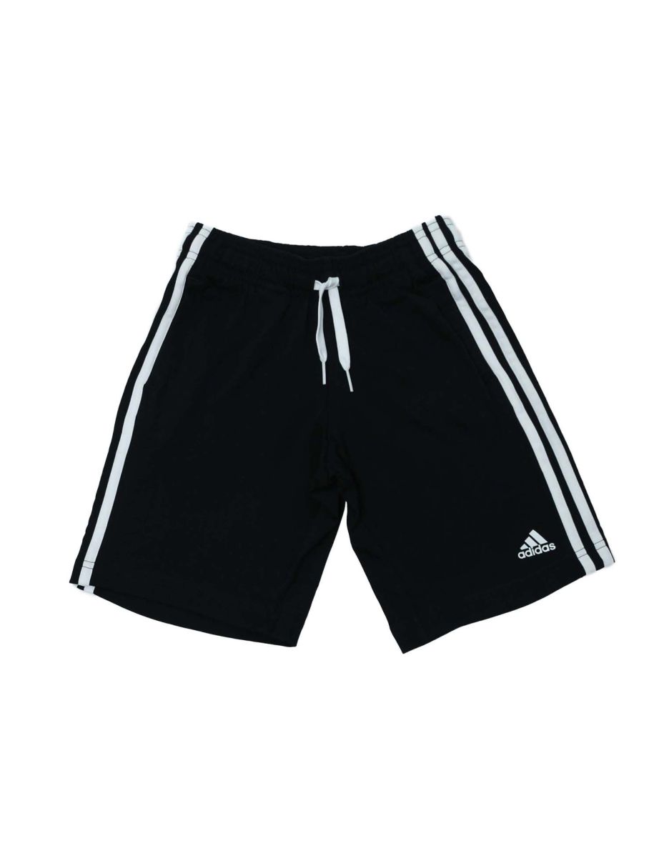 Shop Boy s adidas Essentials 3 Stripes Shorts in Black Online in Qatar VogaCloset